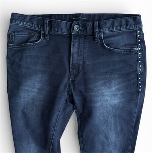 John Varvatos Jeans Men’s 32x31 Studded Slim Wight Denim Casual Punk Y2K RARE